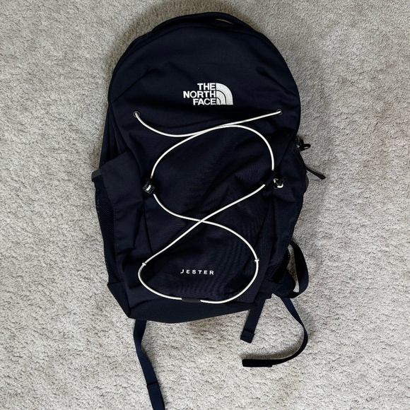North Face Jester Backpack Navy Blue - Picture 1 of 7